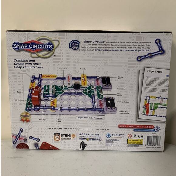 Snap Circuits Classic SC-300 Electronics Exploration Kit, Over 300 Projects - Picture 2 of 7